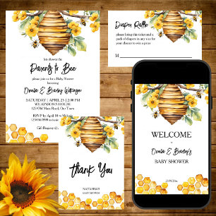 Parents to bee spring baby shower books request enclosure card