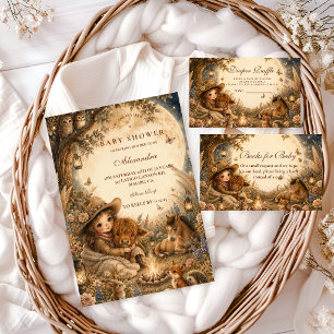 Whimsical Girl Western Boho Diaper Raffle Enclosure Card