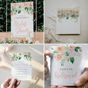 Personalised Blush Floral Bridesmaid Mug