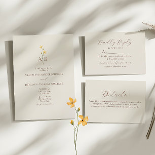 Spring Boho Wedding Details Enclosure Card