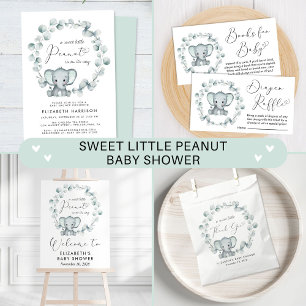 Elephant Eucalyptus Baby Sprinkle Invitation