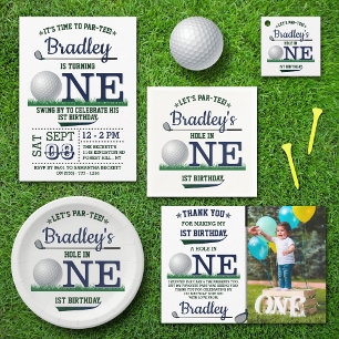 Golf PAR-TEE 1st Birthday Napkin