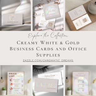 Pastel Watercolor Holographic Blue Return Address