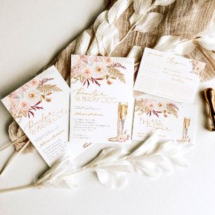 Pearls & Prosecco Bridal Shower Recipe Card