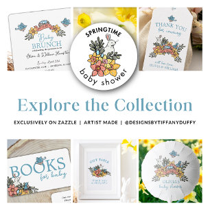 Springtime Brunch Baby Shower Invitation