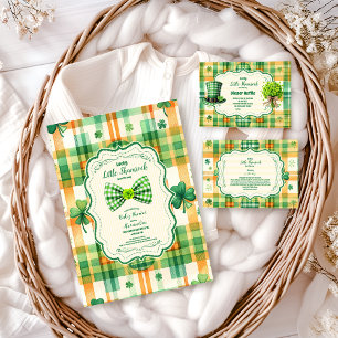 Green Lucky Little Shamrock Baby Shower Napkin