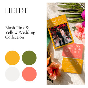 Modern Minimal Vibrant Orange Wedding Programs