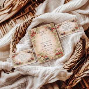 Sweet Berry Garden Bridal Shower Invitation