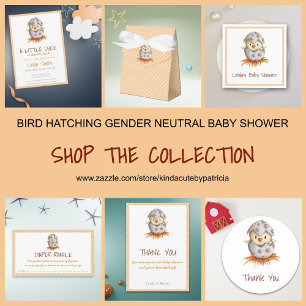 Little chick neutral baby shower invitation