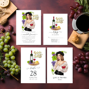 French Girl Wine Tasting Table Number