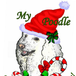 Poodle Lovers Christmas Holiday Card
