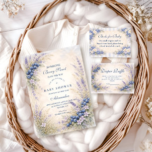 Storybook Blueberry Garden Baby Shower Napkin