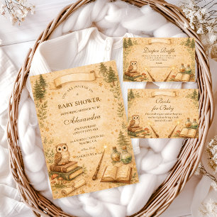 Enchanted Storybook Wizard Baby Shower Napkin