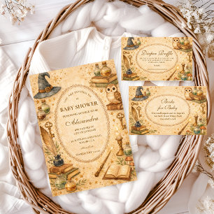 Whimsical Wizard Magic Baby Shower Invitation
