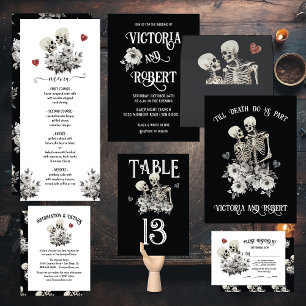 Till death do us Part, Skeleton Bride Groom Menu