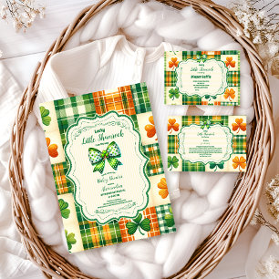 Bow Lucky Little Shamrock Baby Shower Napkin