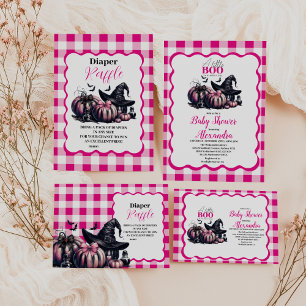 Pink Halloween Baby Shower Napkin