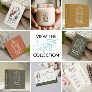 Woman Leaves Moon Arch SKINCARE Wellness Day Spa Business Card