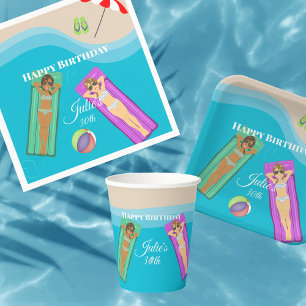 Pool Party for 30th Birthday Invitation