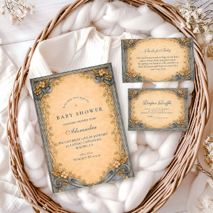 Rustic Blue Jeans Baby Shower Napkin