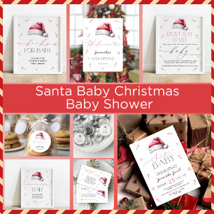 Santa Baby Christmas Guess How Many Candies Poster