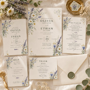 Wildflower Meadow Save the Date Invitation