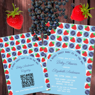 Berry Sweet Baby Shower Registry Enclosure Card