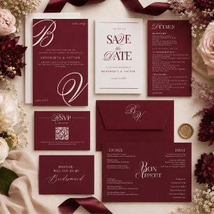Burgundy Ivory Wedding Backdrop Tapestry
