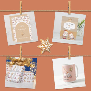 Cute Watercolor Winter Glowes Snowman Cookies Coffee Mug