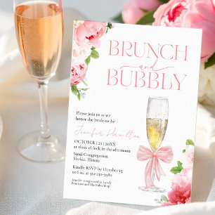 Brunch and Bubbly   Bow Wild Garden Bridal Shower Napkin