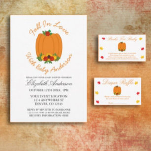 Fall In Love Baby Shower Books For Baby Card