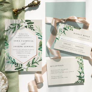 Greenhouse Frame   Watercolor Botanical Wedding