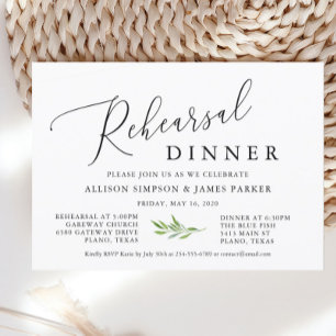 Elegant Rustic Post Wedding Brunch  Invitation