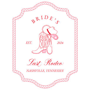Bride’s Last Rodeo Bachelorette Invitation