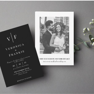 Minimalist Wedding Invitation   Simple photo 