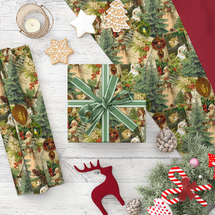 Victorian Yuletide Splendour Wrapping Paper