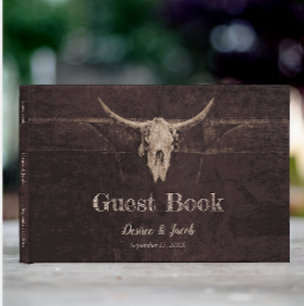 Rustic Bull Skull Wedding Country Western Texture Napkin