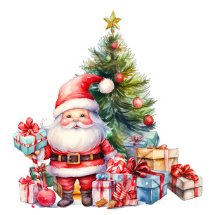 Santa Clause Christmas Greeting Card