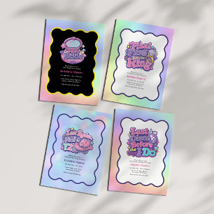 Last Disco Before the I Do Y2K Disco Bachelorette Invitation