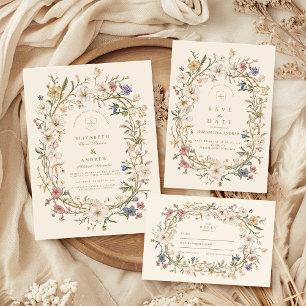 Rustic Woodland Fern Wedding Thank You Card