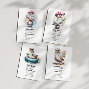 Silly Goose Getting Loose Las Vegas Bachelorette Invitation