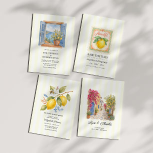 Main Squeeze Amalfi Coast Italian Bachelorette Invitation
