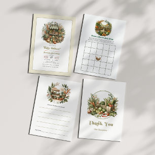 Locally Grown Rustic Farmers Market Baby Shower Thank You Card