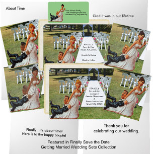 Finally Getting Wed Funny Interracial Couple 2 Invitation