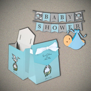 Baby Shower Games Blue Memory Boards  Mini Clipboard