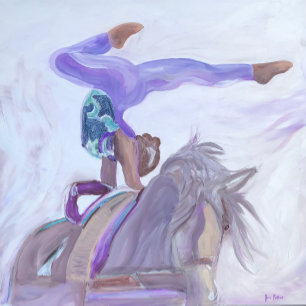 Horse Vaulting  Paper Plate