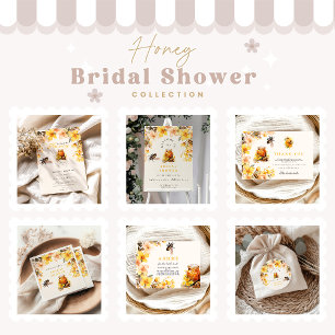  Rustic Floral She Found Her Honey Bridal Thank You Card