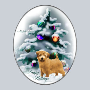 Norfolk Terrier Christmas Gifts Holiday Card