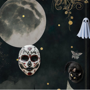 Scary Halloween Mask Sticker