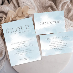 Cloud Nine Bridal Shower Paper Plates